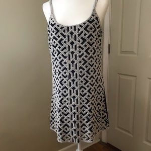 Like New Parker beaded midnight blue dress sz M